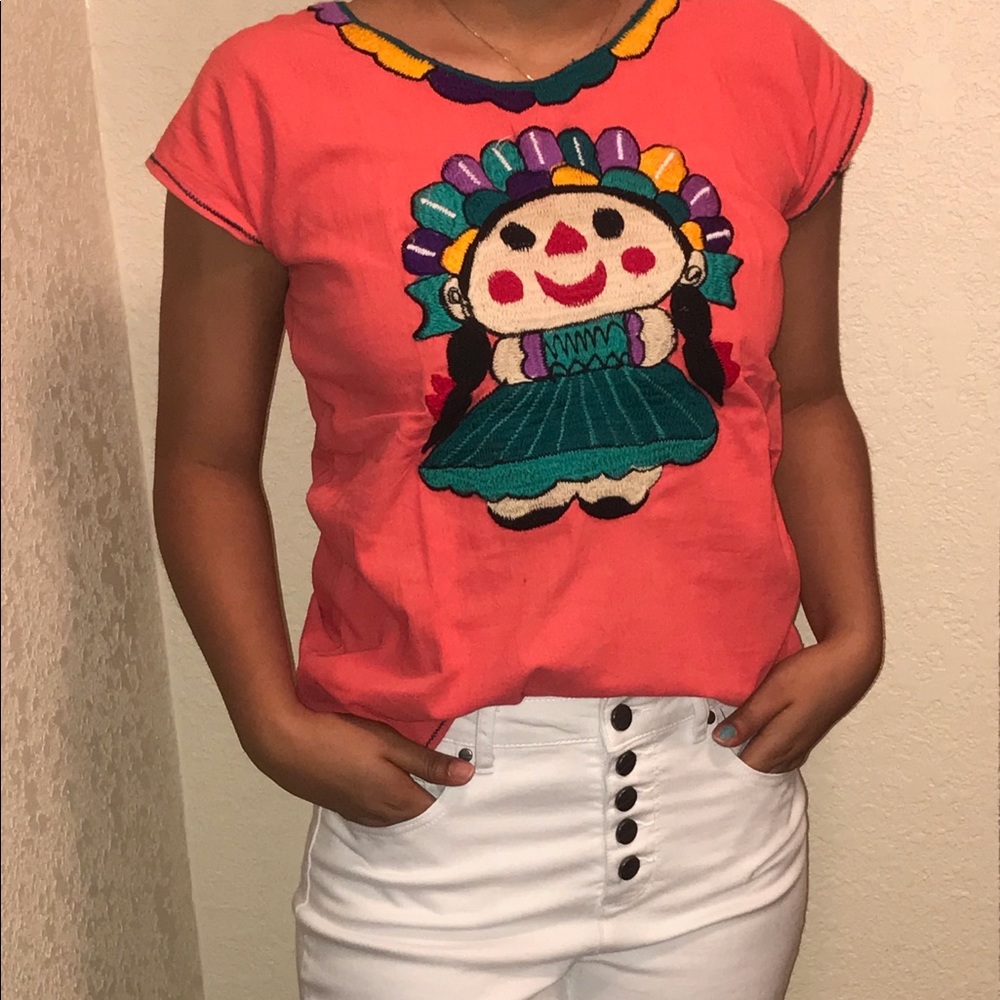100% Authentic Mexican Embroidery Peasant Blouses